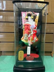 中古品　押絵羽子板　ケース入り 置物 　御羽子板飾　昭和レトロ　伝統工芸　A-241