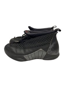 NIKE◆AIR JORDAN 15 RETRO/エアジョーダンレトロ/ブラック/136029-061/27cm/BLK