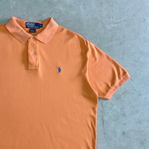 Polo by Ralph Lauren オールドラルフローレン 無地 ポロシャツ メンズM