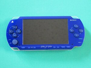 ジャンク　PSP本体　PSP1000　メタリックブルー　本体のみ　初期化済　(ディスク読込時異音)　①