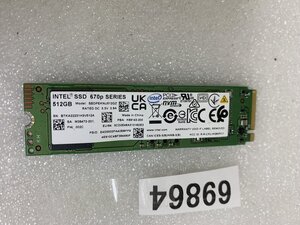 NVMe PCIe SSD512GB INTEL SSD 670P NVMe 512GB M.2 SSD512GB MGF 2280 使用時間9時間