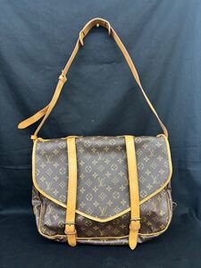 LOUIS VUITTON ルイヴィトン　 ソミュール43 M42252 モノグラム　 ショルダーバッグ　 ブラウン　美品