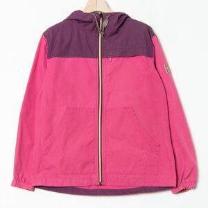 FJALL RAVEN フェールラーベン フード付きフルジップジャケット アウター ポリエステルコットン アウトドア ピンク×紫 L レディース