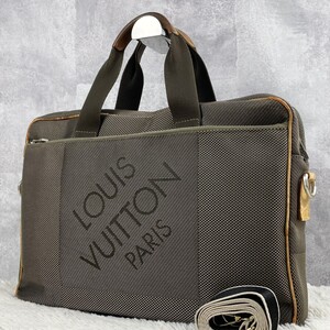 超希少品 LOUIS VUITTON ルイヴィトン ダミエ ジェアン アソシエ 2WAY ビジネスバッグ ブリーフケース ショルダー キャンバス レザー 黒