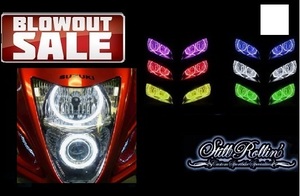 GSX1300R 隼 Hayabusa 08- CCFL Halo エンジェルアイ kit ホワイト 検 イカリング ハヤブサ LED COB