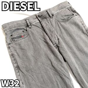 【ヴィンテージの魅力】　DIESEL ディーゼル　デニムパンツ Gパン モダンカット　ビッグシルエット　グレー　32サイズ