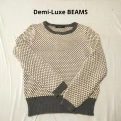 Demi-Luxe BEAMS ドット模様風ニットセーター