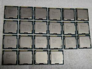 中古品!!!CPU Intel Corei5-3570S×8枚 と Corei5-3470×7枚 と Corei5-3570k×2枚 と Corei5-3470T×1枚.....合計22枚 セット!!　動作品