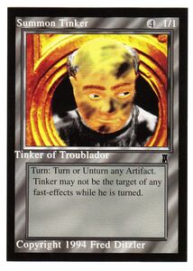 ●MTG● ミドルエイジ Tinker of Troublador(英語、未使用)