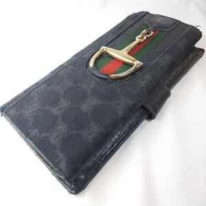 GUCCI グッチ 長財布 ホースビット シェリーライン GG柄 ブランド