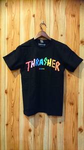 スラッシャー（THRASHER）・スケーター系Ｔシャツ・新品・入荷・ＸＬサイズ・黒・格安特価・⑤