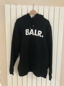 BALR ボーラー プルオーバーパーカー ブラック スウェット フーディ XXL ロゴ