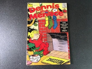 期間限定大幅値下げクリックポスト可! 1966 Dennis the Menace デニス ザ メナス コミック わんぱくデニス 雑誌 サンタクロース VG-A-7