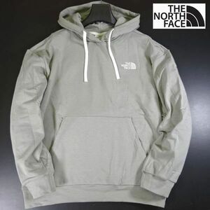 新品 ザ ノース フェイス 秋冬 ロゴ パーカー プルオーバー トレーナー L 灰 裏フリース THE NORTH FACE メンズ 男性 紳士用