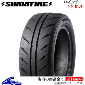 サマータイヤ 4本セット シバタイヤ R23 300【155/55R14】R1268 SHIBATIRE 155/55-14 14インチ 155mm 55% 夏タイヤ 1台分 一台分