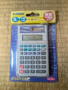 未使用品 CASIO STUDY CAL NU-50-N 分数 算数学習用電卓