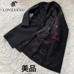 ラブレス　LOVELESS ピーコート　ロングコート　ダブル　ブラック　黒