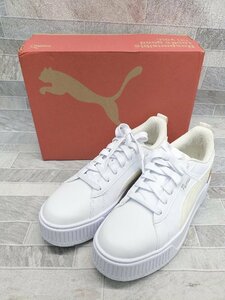 ◇ ◎ ●美品● PUMA プーマ 397626-01 SnowMan 佐久間大介 コラボ スニーカー サイズ24.5cm ホワイト レディース P