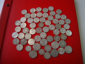 中国のコイン　1分、2分、5分　約61枚　状態混合　1955年～1982年