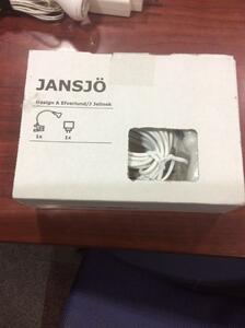  IKEA　JANSJ ランプ（白）X2