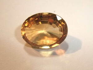 高品質!綺麗!シトリンcitrine 6.1ct 宝飾品大粒系外し石カット石カラーストーン　5　綺麗なリユースのジュエリー製品からの外し裸石 624-6