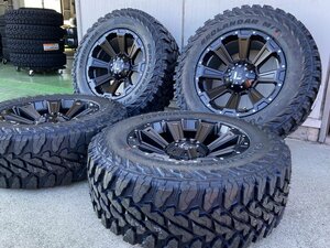 120 150 プラド ハイラックス サーフ FJ H3 LEXXEL DeathRock ヨコハマ ジオランダー MT G003 265/70R17 285/70R17 タイヤホイール17インチ