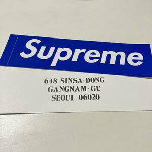 supreme ステッカー 韓国 ソウル 江南 限定 ボックスロゴ box logo sticker