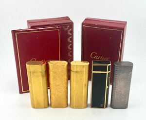 ★ BP ★　１円　Cartier　カルティエ　ライター　ゴールド　シルバー　黒×ゴールド　5本セット　まとめ　ジャンク　【ライター】【中古】