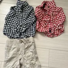 babyGap 95cm シャツ2枚とショートパンツ