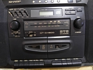 希少動作品　シャープ　5CDチェンジャー　ラジカセ QT-CH800 Sharp 1945