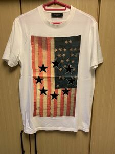 正規 12AW GIVENCHY ジバンシー ジバンシィ 国旗 星条旗 フラッグ Tシャツ S 12W 7421 651