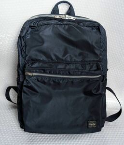 希少 PORTER × STUSSY 2WAY リュック バッグ デイパック ネイビー