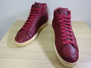 ◇ PUMA プーマ STATES MID ステイツ ミッド【358809 03】オールレザー★ 25.0cm スニーカー ワインレッド ボルドー