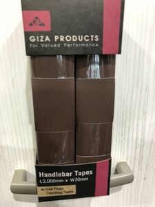 GIZA PRODUCTS(ギザプロダクツ) レザーバーテープ ブラウン HBT01502　ロードバイク