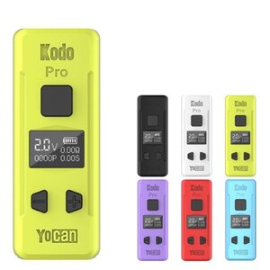 新品 Yocan Kodo Pro イエロー 510規格 液晶付き コンパクトバッテリー mini Mod ヴェポライザー電子タバコ Vape ベイプ 正規品 保証あり