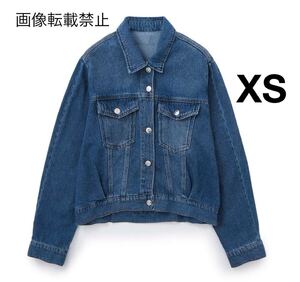 vintage ヴィンテージ レトロ デニム Gジャン ジージャン ジャケット アウター XSサイズ レディース★ZARA 好きな方に★秋冬新作 新品★