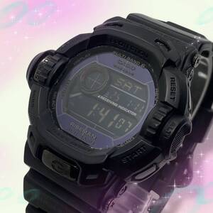 《稼働品》 カシオ CASIO Gショック G-SHOCK ライズマン RISEMAN メンズ腕時計 デジタル 防水 ネイビー系文字盤 ソーラー電波 GW-9200MBJ