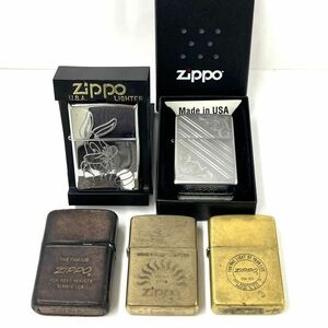 A019-△ ◎ ZIPPO ジッポ ライター 5点セット 1932 1958-1979 USA 4点火花有 喫煙グッズ 喫煙具 2点ケース付