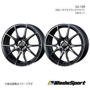 WedsSport/SA-10R ヴィッツ 130系 16インチ車 純正タイヤサイズ(195/45-17) ホイール2本セット【17×7.0J 4-100 INSET50 ZBB】0072621×2