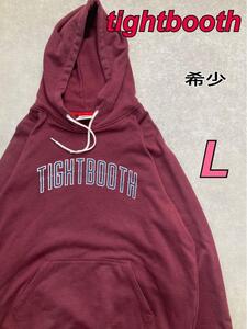 希少 TIGHTBOOTH COLLEGE PULLOVER パーカー　完売品 ボルドー TBPR