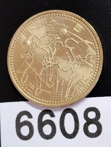 6608　未使用　2002　ワールドカップ記念500円硬貨　南北アメリカ