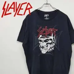 【古着】SLAYER スレイヤー バンド ビッグロゴ Tシャツ ブラック XL