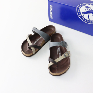 美品 ビルケンシュトック BIRKENSTOCK マヤリ Mayari サンダル 35/グレー ブラウン シューズ 靴【2400014217391】