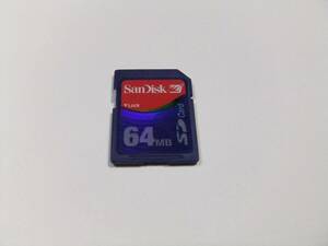 SDカード 64MB フォーマット済み 1枚 動作品 SanDisk