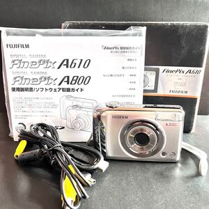 富士フイルム FUJIFILM コンパクトデジタルカメラ FinePix A610 シルバー デジタルカメラ 動作確認済