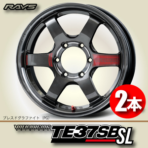 納期確認必須 2本価格 レイズ ボルクレーシング TE37SB SL PGカラー 18inch 6H139.7 8J+38 RAYS VOLK RACING