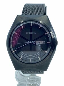 CITIZEN◆×TOWER RECORDS/トリプルコラボ/ALTERNA Eco-Drive/ソーラー腕時計/BLK