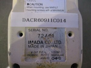 中古IMADA イマダ DPS-5 デジタルフォースゲージ 力量計(DACR60911C014)