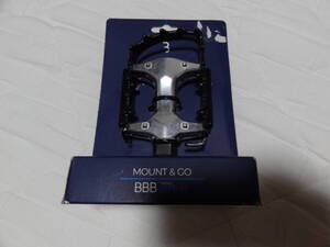 未使用　BBB BPD-15　MOUNT＆GO フラットペダル　ブラック　黒色　クロスバイク MTB ミニベロ　折り畳み　ロード　ピスト