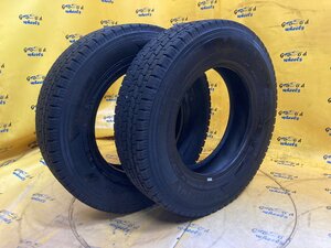 K-1382☆145/80R12LT YOKOHAMA iceGUARD iG91 2021年製 残溝約6.5㎜☆スタッドレス2本セット☆145R12LT同等品☆軽トラ 軽バン☆